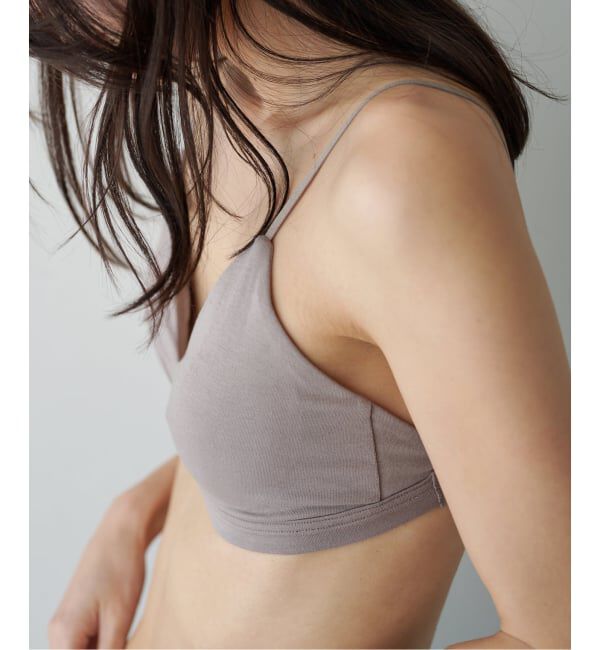 EMILYWEEK「【RESET】オーガニックコットン混 ブラ（グレージュ、パープル）」|インナー|