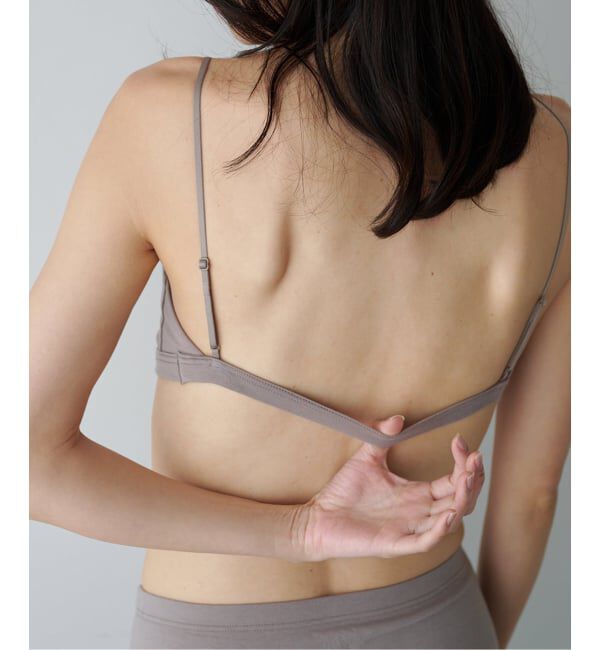 EMILYWEEK「【RESET】オーガニックコットン混 ブラ（グレージュ、パープル）」|インナー|