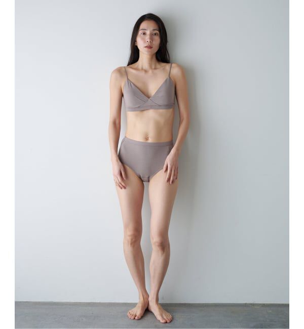 EMILYWEEK「【RESET】オーガニックコットン混 ブラ（グレージュ、パープル）」|インナー|