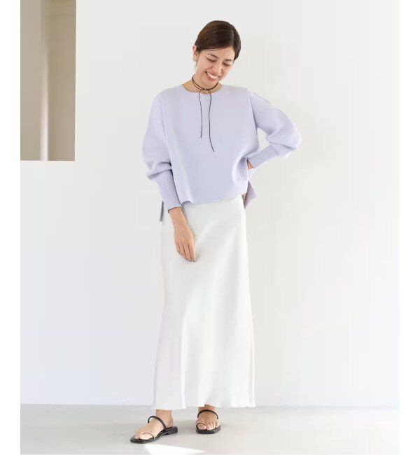 IENA「《追加6》ダブルサテンスカート」|スカート|