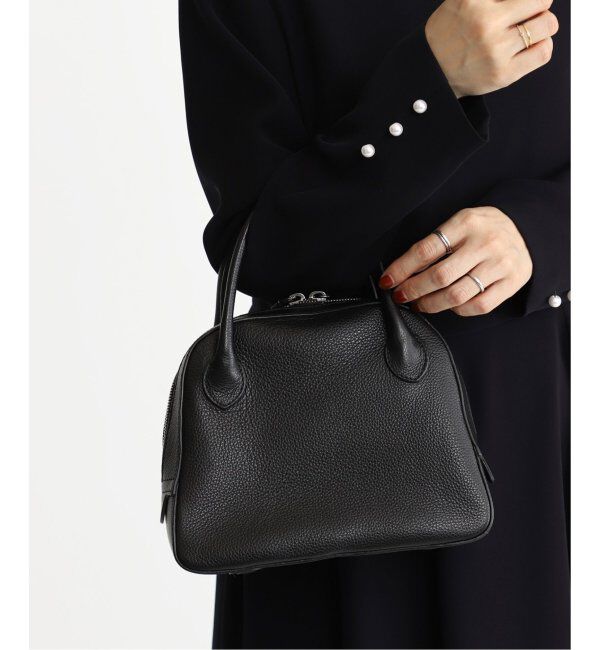 VERMEIL par iena「《追加》MAISON CANAU（メゾン カナウ） ラウンドボストン MCLH3AB2」|ボストンバッグ|ブラック