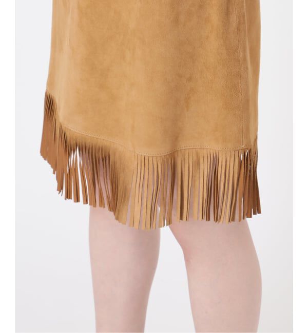 IENA LA BOUCLE「IENA LA BOUCLE レザーフリンジミニスカート」|スカート|