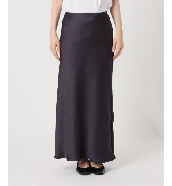 IENA「《追加13》ダブルサテンスカート」|スカート|