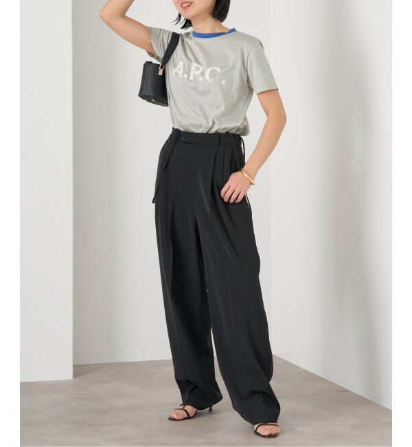 IENA「《追加4》サスペンダーツイルパンツ」|スラックス|