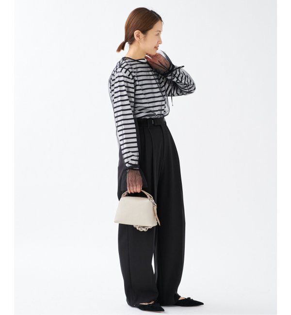 IENA「《追加4》サスペンダーツイルパンツ」|スラックス|