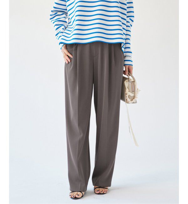 IENA「《追加4》サスペンダーツイルパンツ」|スラックス|