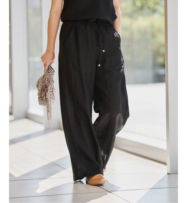 IENA LA BOUCLE「IENA LA BOUCLE リネンブロードイージーパンツ」|その他|
