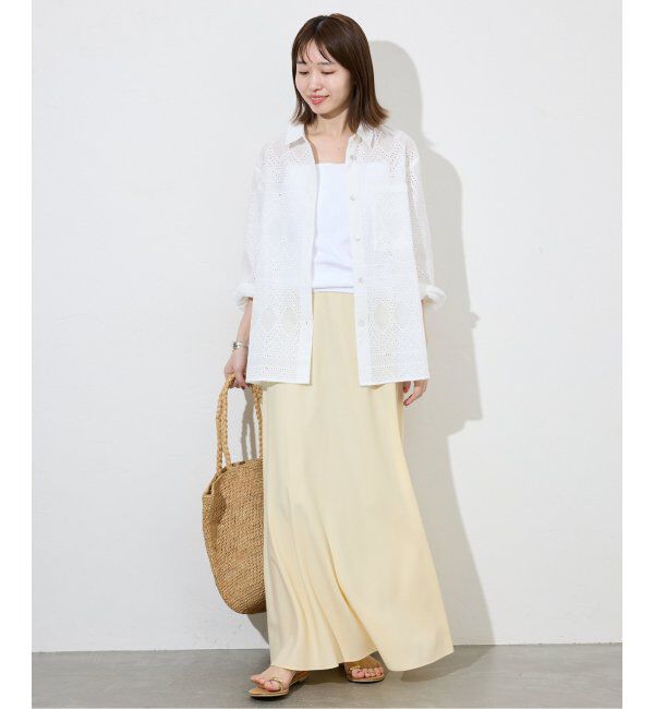 SLOBE IENA「《追加》フィブリルマーメイド フレアスカート」|スカート|