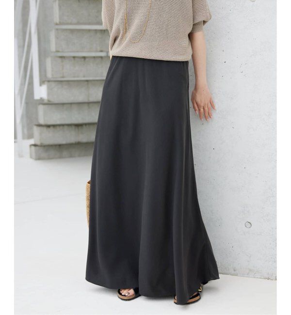 SLOBE IENA「《追加》フィブリルマーメイド フレアスカート」|スカート|