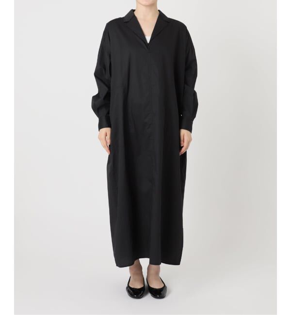 IENA「《WEB限定/追加》ハイカウントツイルシャツワンピース」|ワンピース|