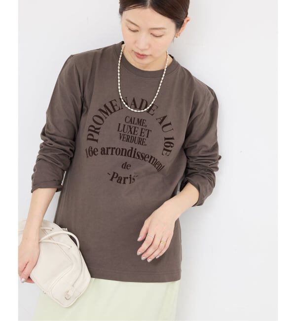 IENA「GOOD ROCK SPEED フロッキーTシャツ」|Tシャツ・カットソー|グレーA