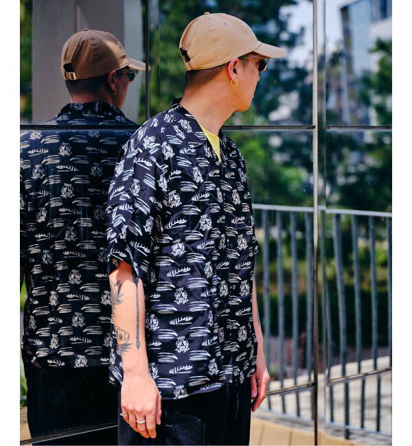 Paris Saint-Germain「【隈 研吾 &times; Paris Saint-Germain】グラフィックプリント オープンカラーシャツ」|シャツ・ブラウス|