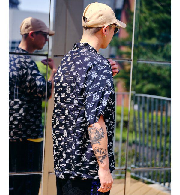 Paris Saint-Germain「【隈 研吾 &times; Paris Saint-Germain】グラフィックプリント オープンカラーシャツ」|シャツ・ブラウス|