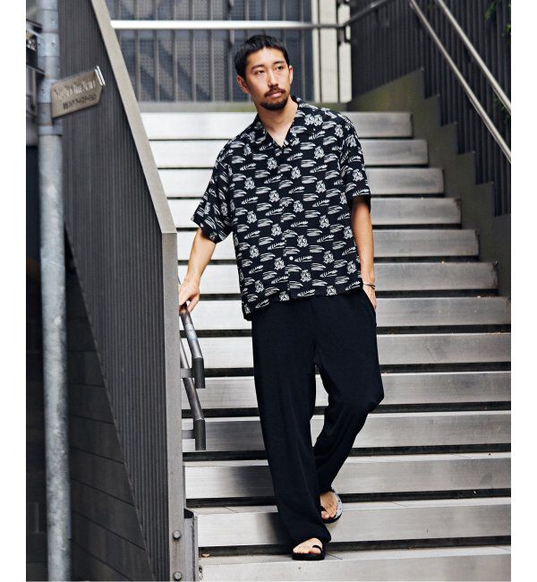 Paris Saint-Germain「【隈 研吾 &times; Paris Saint-Germain】グラフィックプリント オープンカラーシャツ」|シャツ・ブラウス|