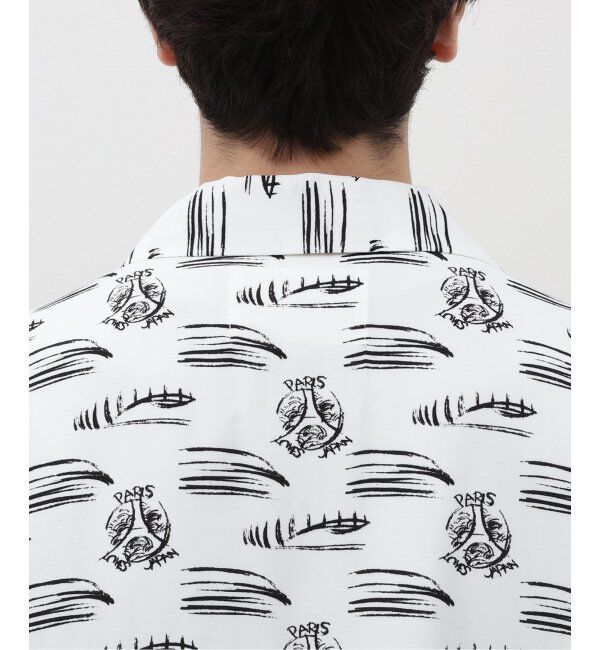 Paris Saint-Germain「【隈 研吾 &times; Paris Saint-Germain】グラフィックプリント オープンカラーシャツ」|シャツ・ブラウス|