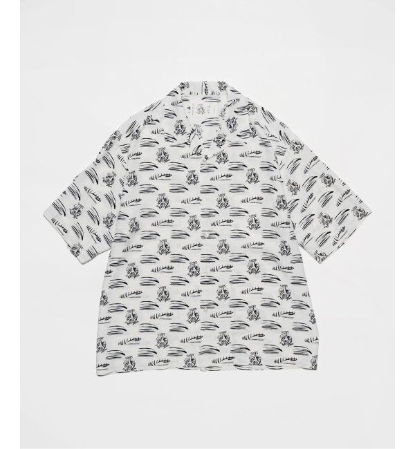 Paris Saint-Germain「【隈 研吾 &times; Paris Saint-Germain】グラフィックプリント オープンカラーシャツ」|シャツ・ブラウス|