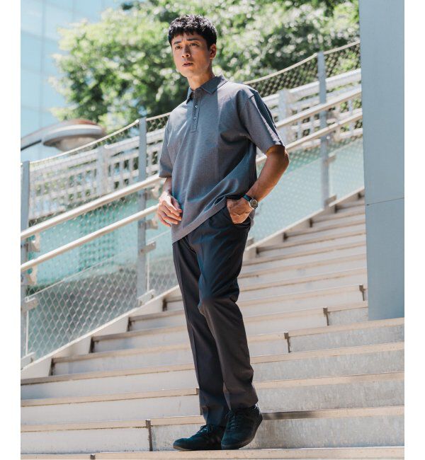 EDIFICE「"吸水速乾機能"ALBINI オープン ポロシャツ」|ポロシャツ|