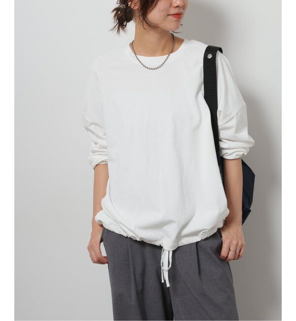 JOURNAL STANDARD relume「《追加》ギャザーヘムロングスリーブ」|Tシャツ・カットソー|