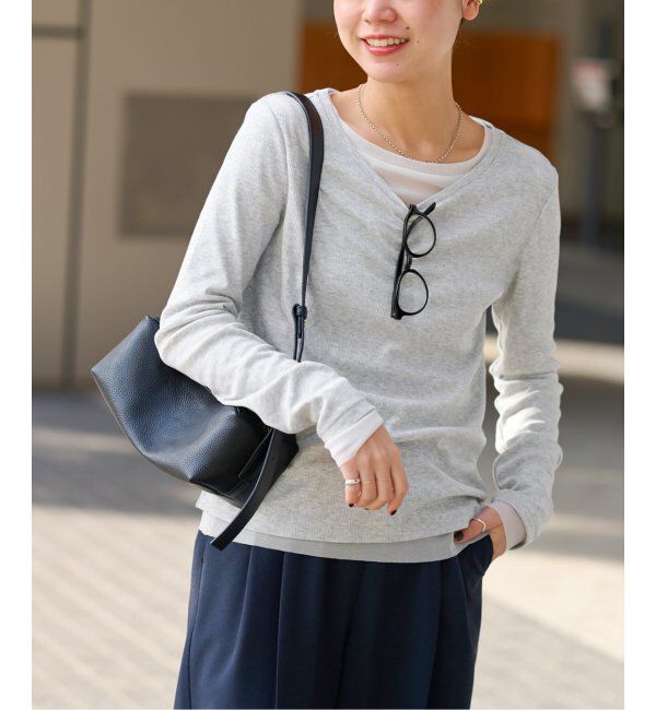 JOURNAL STANDARD relume「《追加2/2枚セット》3WAYチュールレイヤード T」|Tシャツ・カットソー|グレーA