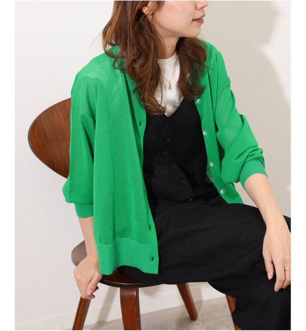 JOURNAL STANDARD relume「《追加》ウォッシャブルクロップドカーディガン」|カーディガン|グリーン