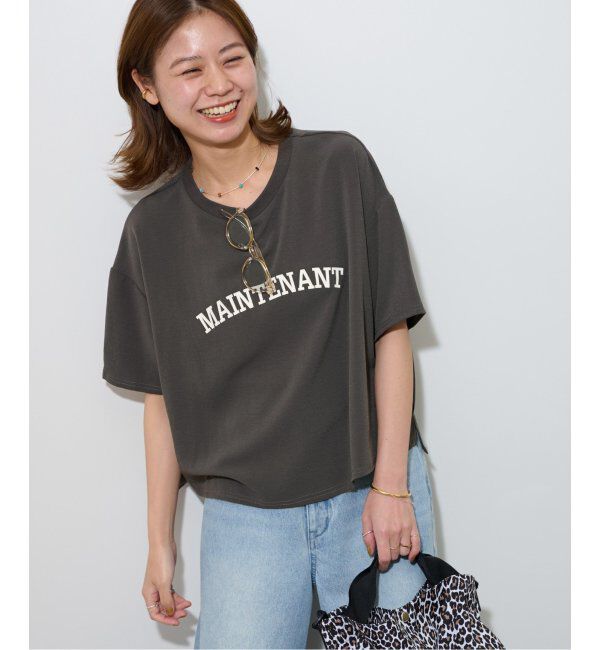 JOURNAL STANDARD relume「《追加2》2WAYジョーゼットロゴTEE」|Tシャツ・カットソー|グレー