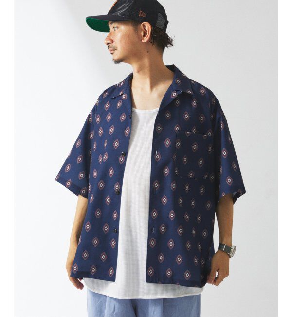 JOURNAL STANDARD relume「ホールパターン プリント オープンカラーシャツ」|シャツ・ブラウス|