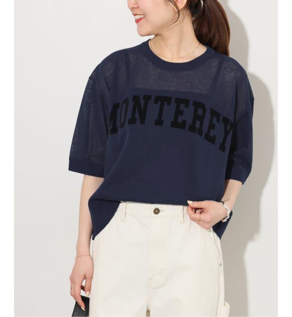 JOURNAL STANDARD relume「《予約》シアーロゴハーフスリーブプルオーバー」|ニット・セーター|