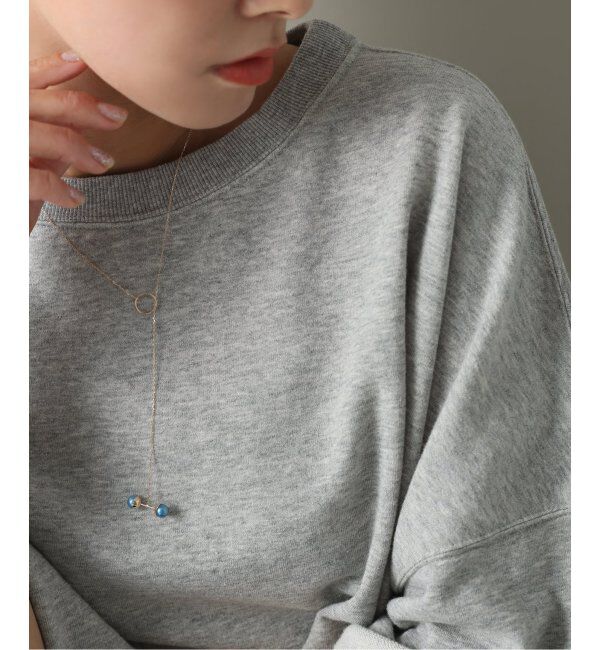 Lilas by Spick&Span「インディゴパール6mmバーモチーフYネックレス K10」|ネックレス|