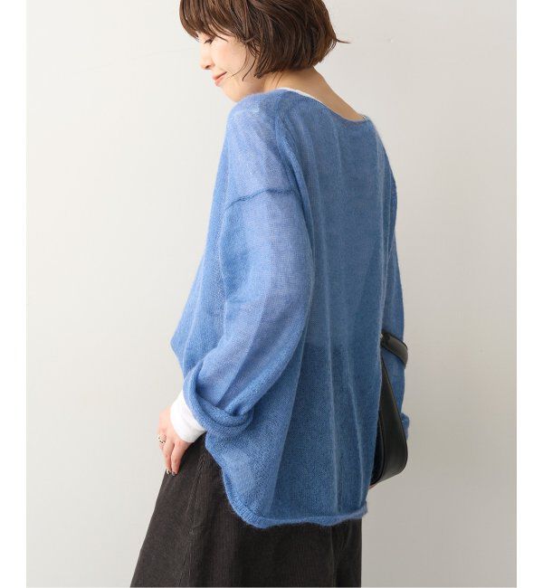 Spick and Span「《WEB限定カラー有り / 追加》ルーズモヘヤMIXボートネックニット」|ニット・セーター|