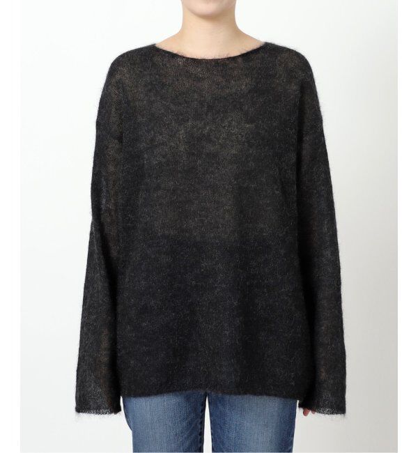 Spick and Span「《WEB限定カラー有り / 追加》ルーズモヘヤMIXボートネックニット」|ニット・セーター|