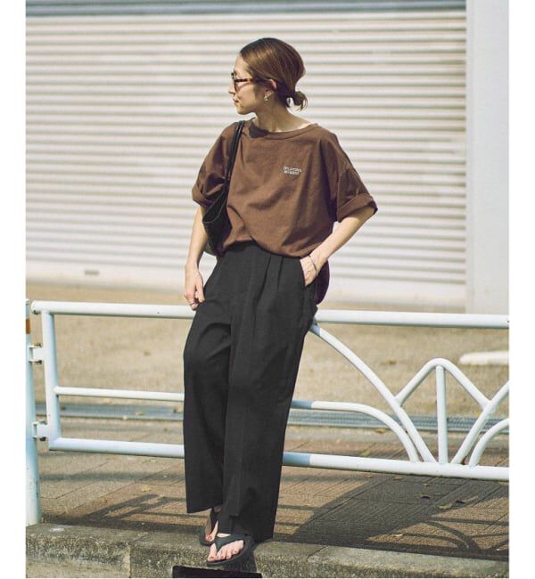 FRAMeWORK「≪WEB限定追加≫ウォッシャブルTWタックワイドパンツ」|スラックス|