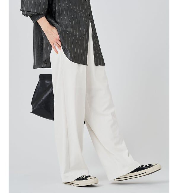 FRAMeWORK「≪追加≫ 手洗い可 / ポリエステルツイルリラックスパンツ 3」|その他|