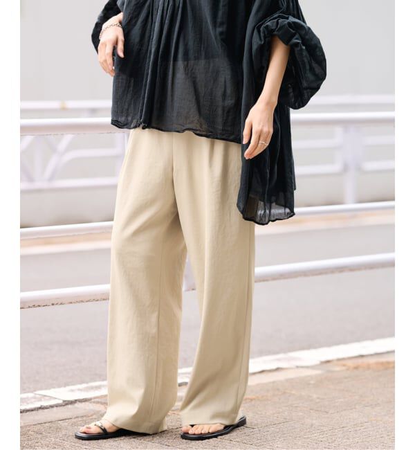 FRAMeWORK「≪追加≫ 手洗い可 / ポリエステルツイルリラックスパンツ 3」|その他|