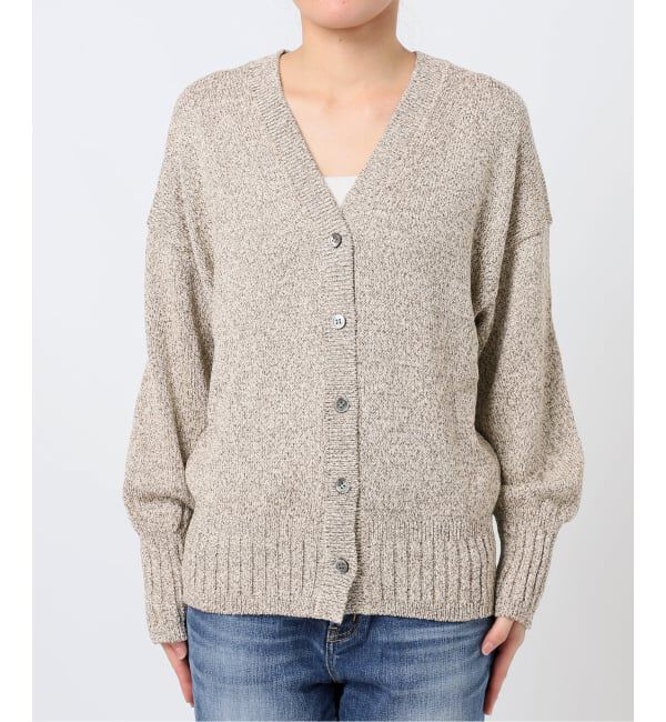 Spick and Span「《追加》レーヨンペーパーヤーンVネックカーディガン」|カーディガン|