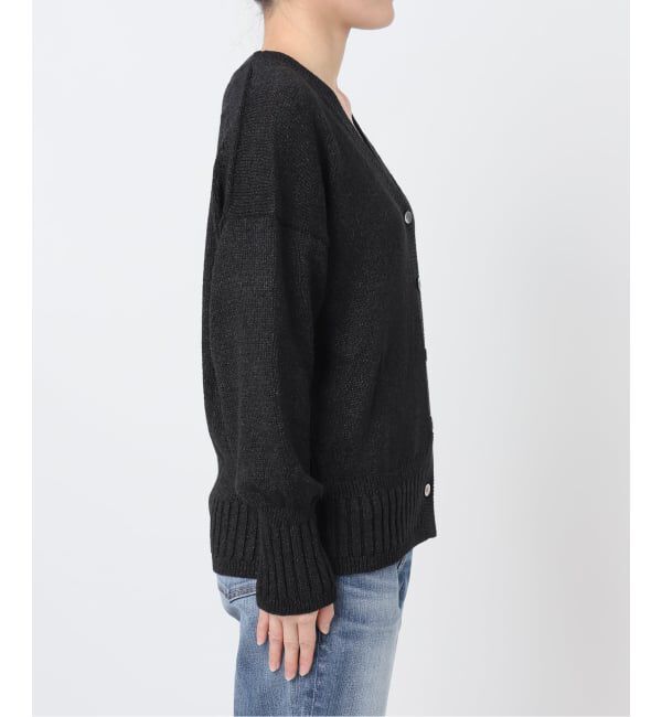 Spick and Span「《追加》レーヨンペーパーヤーンVネックカーディガン」|カーディガン|