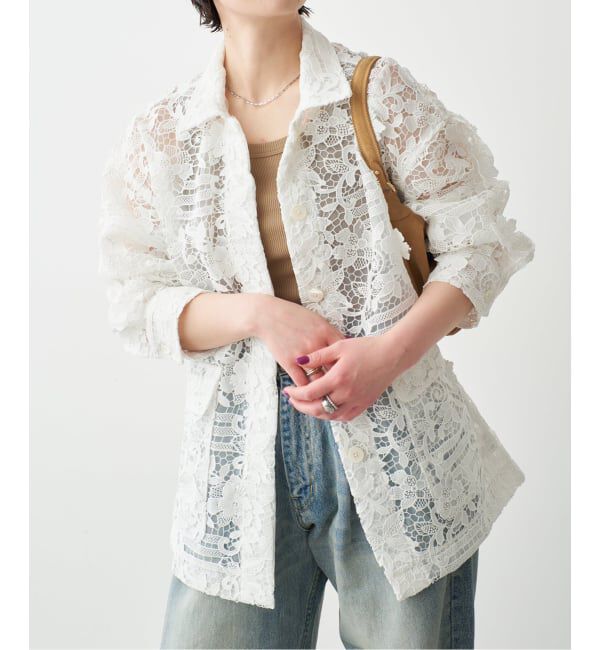 Spick and Span「《一部店舗+WEB限定》LAYAS/レイヤーズ レースシャツジャケット」|その他|