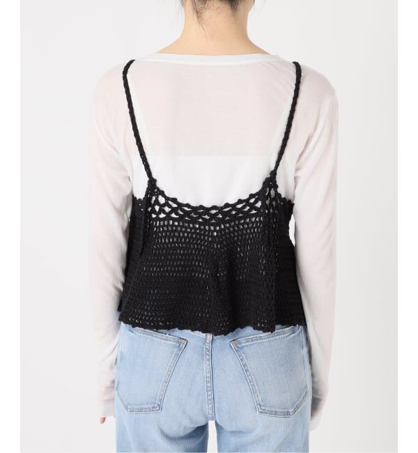Spick and Span「《追加予約》クロシェニットキャミソール」|キャミソール|