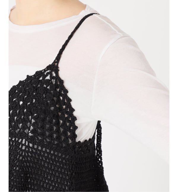 Spick and Span「《追加予約》クロシェニットキャミソール」|キャミソール|