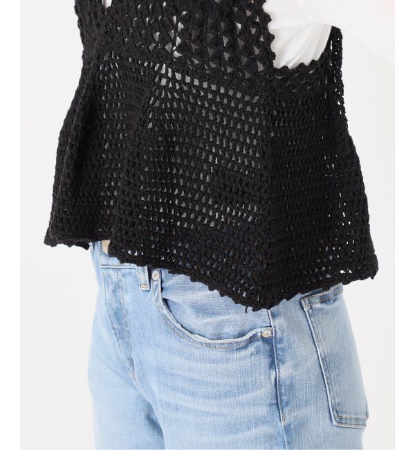 Spick and Span「《追加予約》クロシェニットキャミソール」|キャミソール|