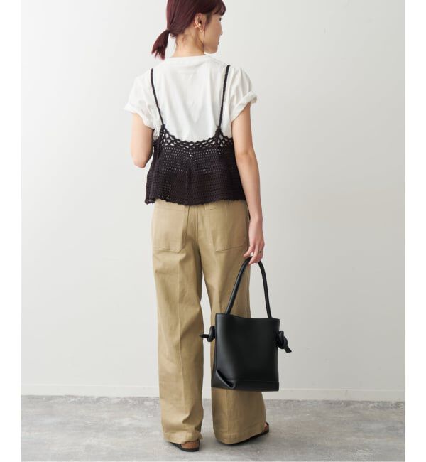 Spick and Span「《追加予約》クロシェニットキャミソール」|キャミソール|