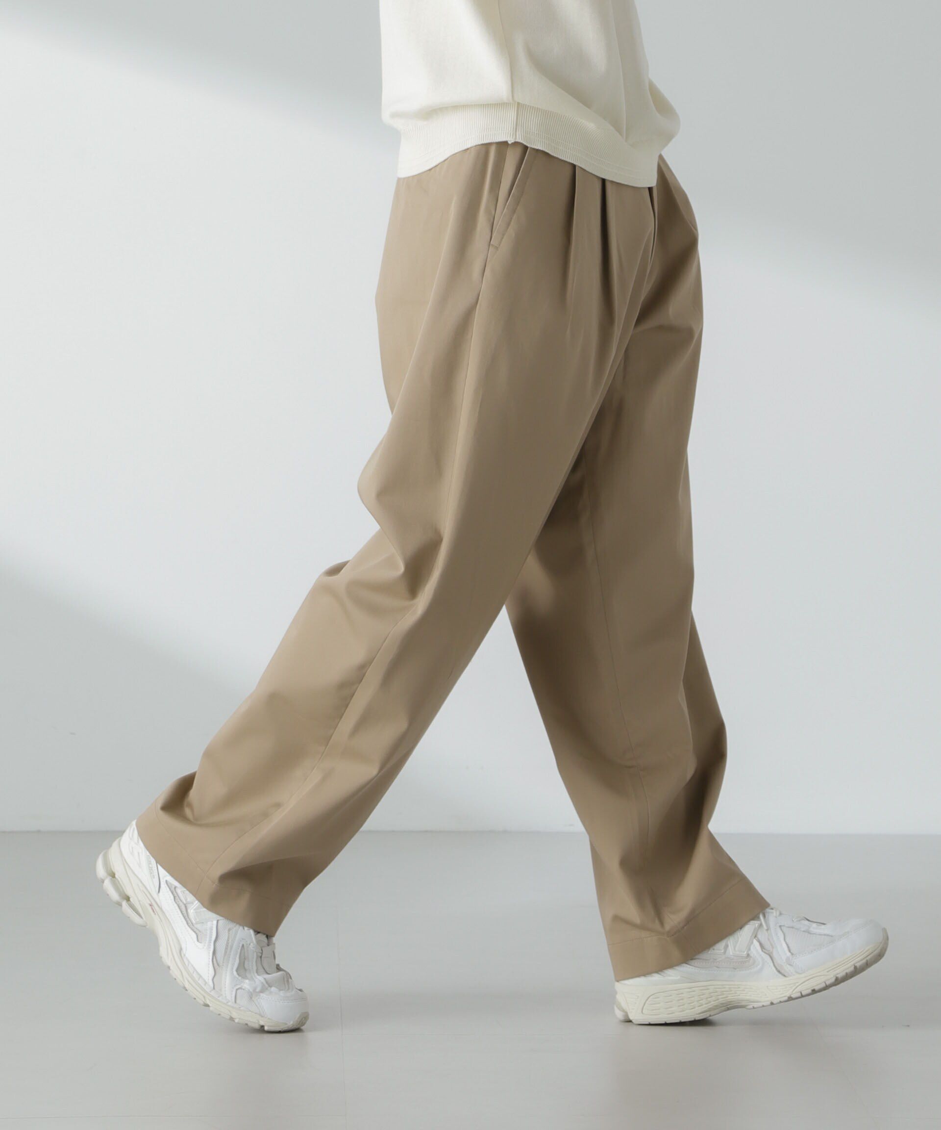 nano･universe「「大人のワイドパンツ」2タックワイドトラウザーズ」|チノ|