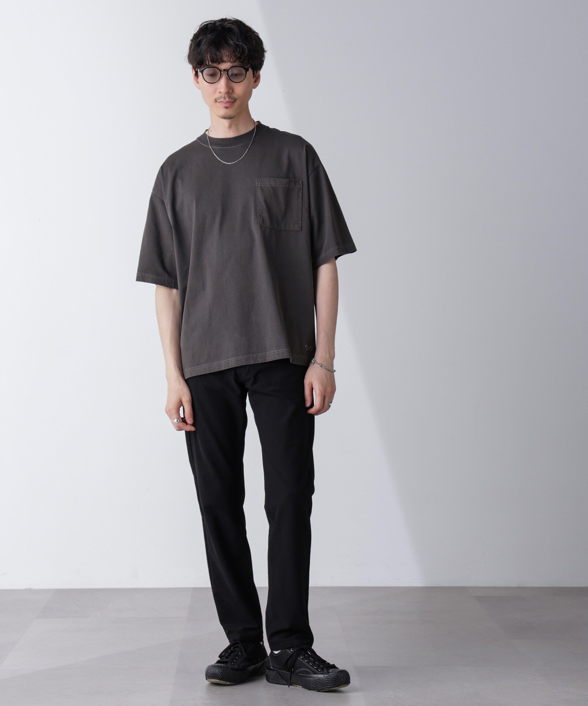 nano･universe「「PENNEYS」別注ピグメントTシャツ 半袖」|Tシャツ・カットソー|