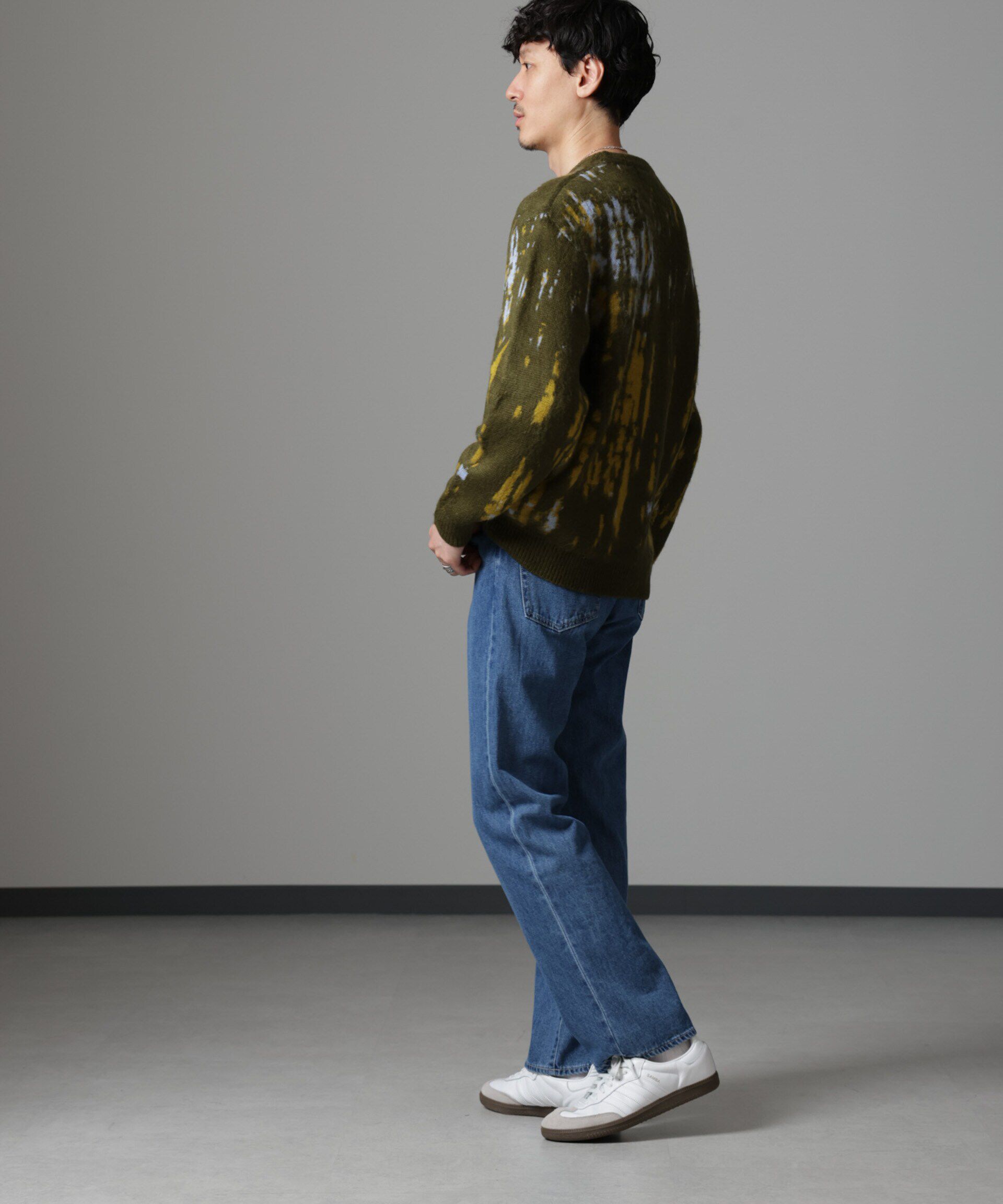 nano･universe「ペイントグラデーションモヘヤライクニット」|ニット・セーター|