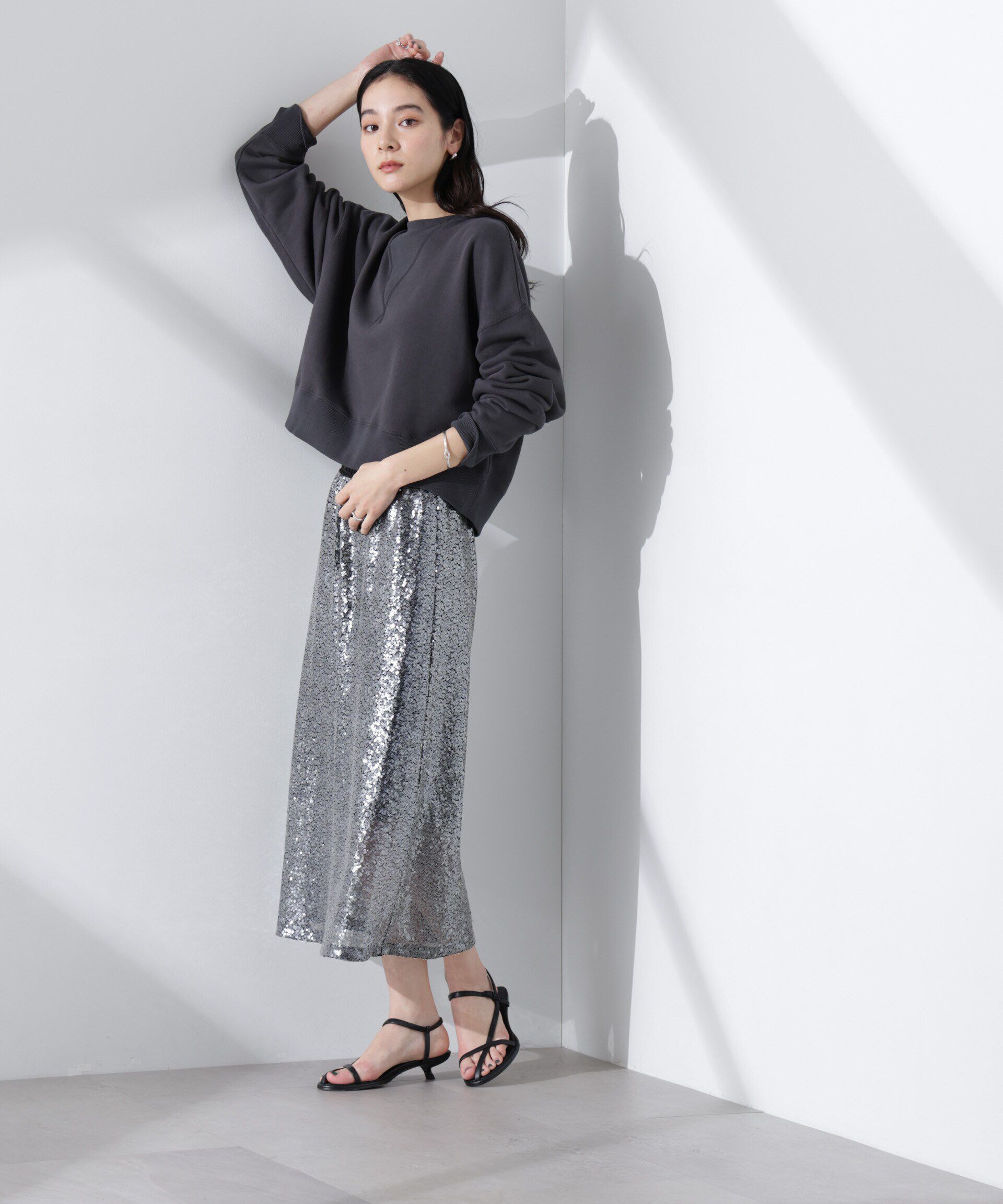 nano･universe「ワイドスリーブスウェットトップス」|Tシャツ・カットソー|