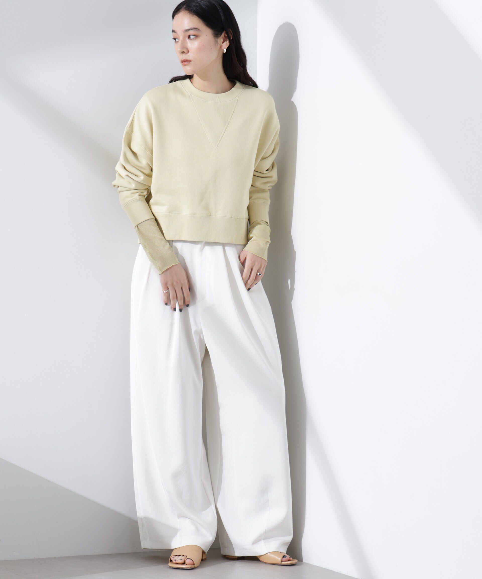 nano･universe「ワイドスリーブスウェットトップス」|Tシャツ・カットソー|