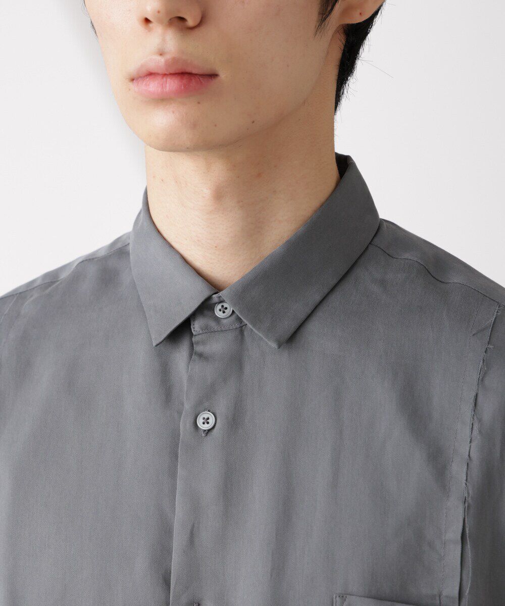 nano･universe「カットオフワイドドレープシャツ 長袖」|シャツ・ブラウス|