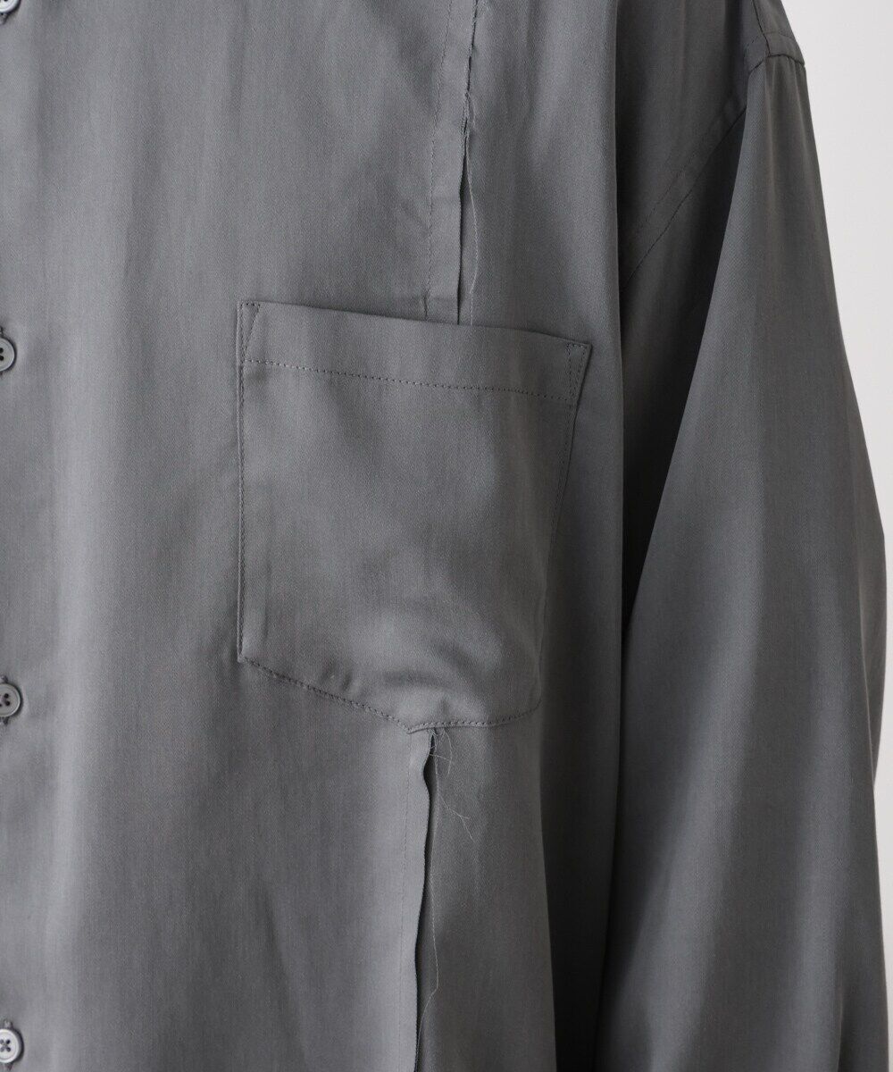 nano･universe「カットオフワイドドレープシャツ 長袖」|シャツ・ブラウス|