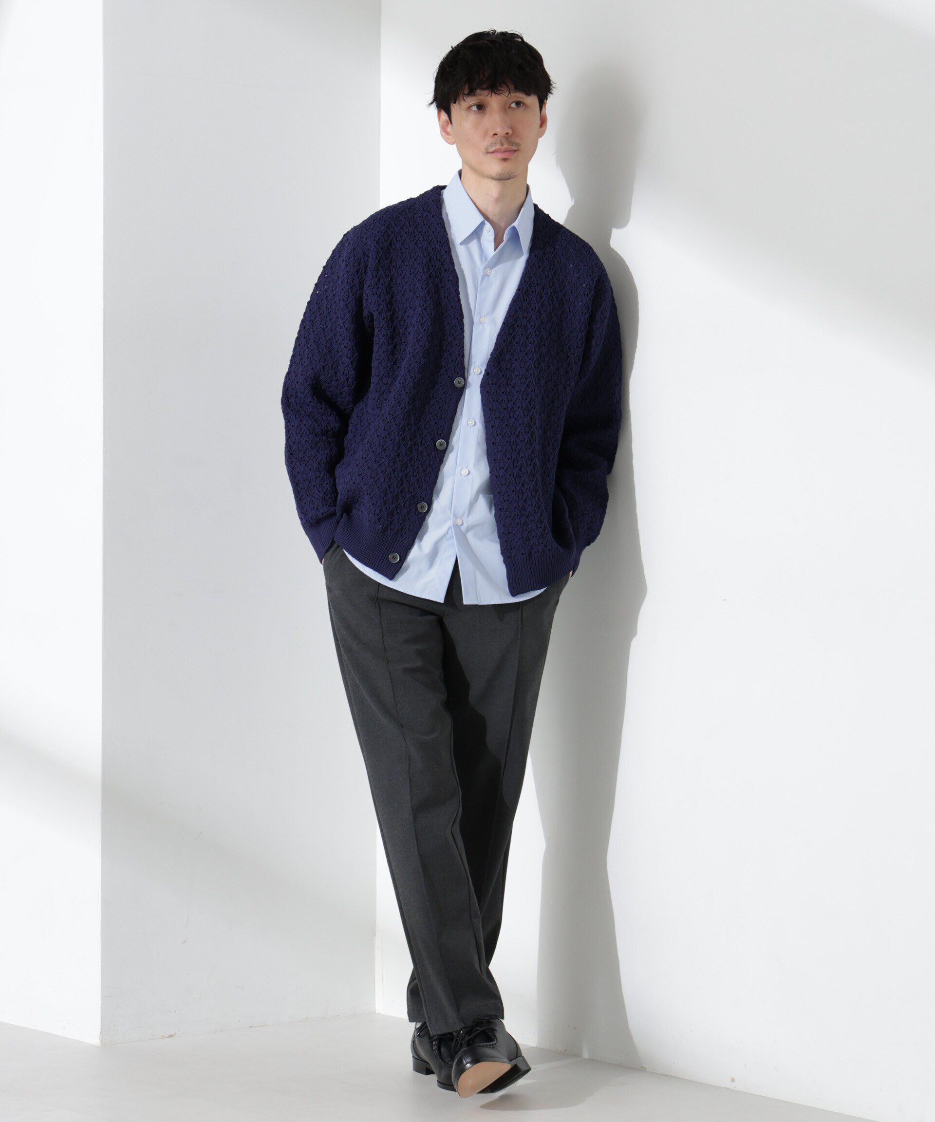 nano･universe「スポンディッシュ フライフロントカーディガン」|ニット・セーター|