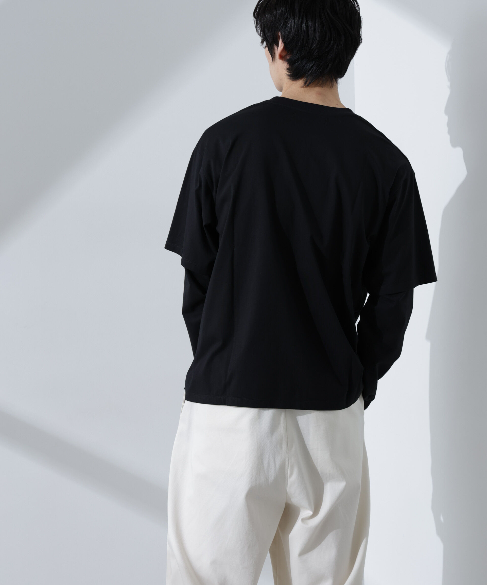 nano･universe「フェイクレイヤードTシャツ 長袖」|Tシャツ・カットソー|