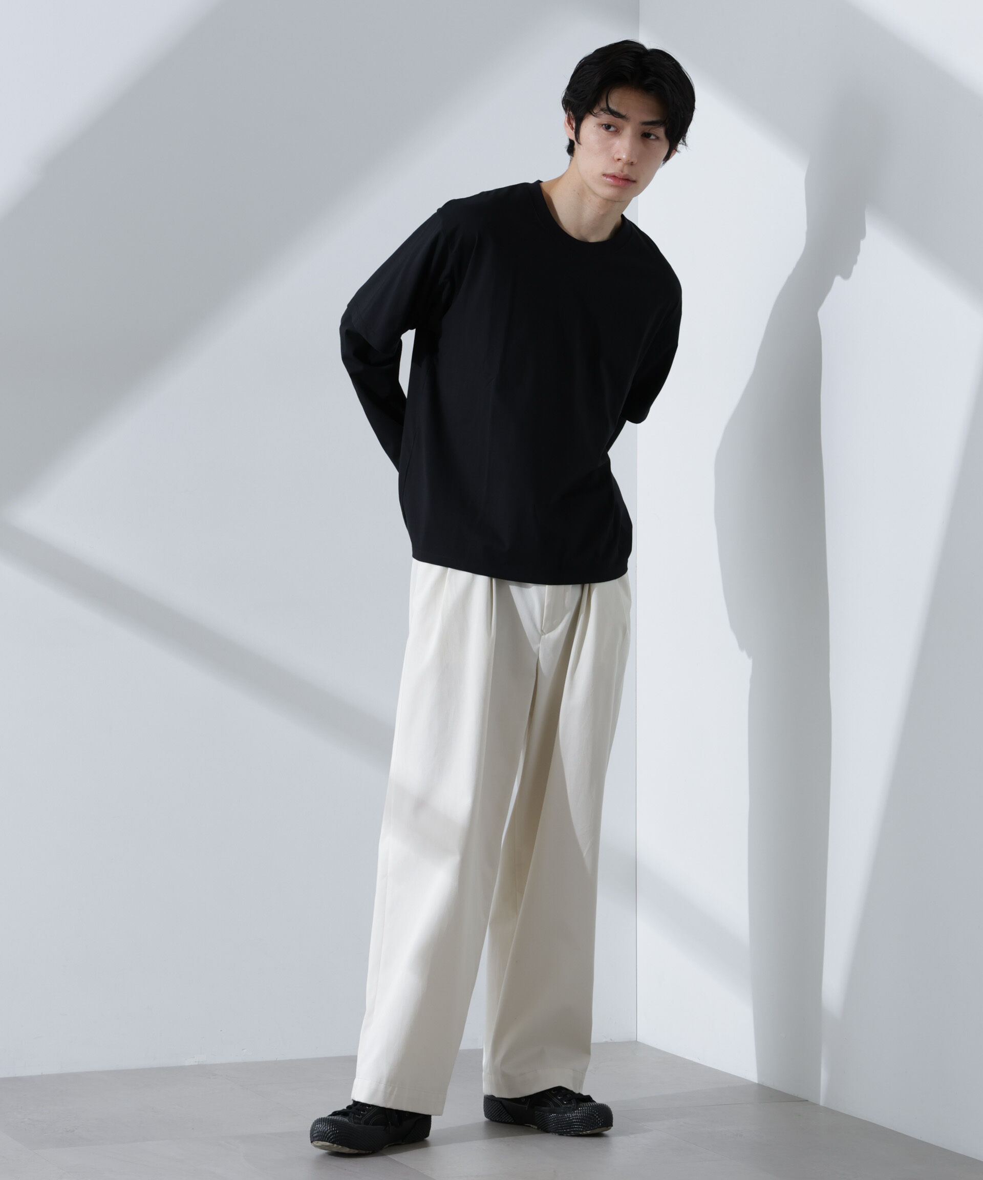 nano･universe「フェイクレイヤードTシャツ 長袖」|Tシャツ・カットソー|